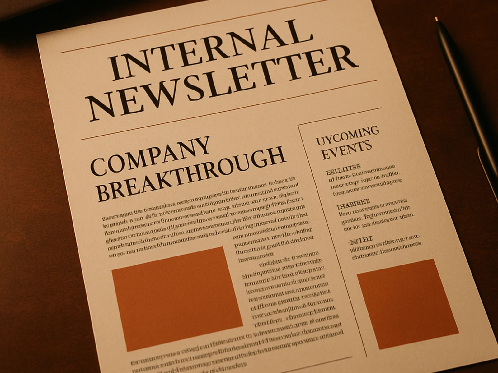 Newsletter and Internal Comms